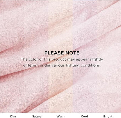 Bedsure Fleece Blanket Twin Blanket Pink - 300GSM Soft Lightweight Plush Cozy Twin XL Blankets for Bed, Sofa, Couch, Travel, Camping, 66 inch X 90 inch