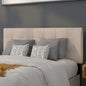 Flash Furniture Bedford Box Stitch Tufted Upholstered Full Size Headboard in Beige Fabric