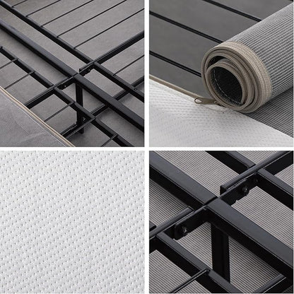 ZINUS 7.5 Inch Box Spring with Cover, No Assembly Mattress Foundation, Sturdy Metal Structure, Queen, White
