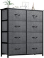 YITAHOME Storage Tower Unit with 8 Drawers - Fabric Dresser with Large Capacity, Organizer Unit for Bedroom, Living Room & Closets - Sturdy Steel Frame, Wooden Top & Easy Pull Fabric Bins