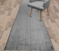 Custom Length Cut to Size Wide Width Carpet Runner Rug for Hallways, Skid Resistant Latex Rubber Backed, 31 inch Wide X Customized Length, Stripe Grey, 31 inch X 13 feet