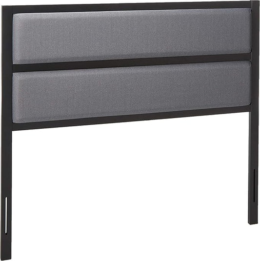 ZINUS Jessica Modern Studio Upholstered Metal Headboard, Full