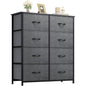 YITAHOME 8 Drawers Fabric Dresser - Storage Tower Unit Organizer Unit for Living Room & Closets - Sturdy Steel Frame & Easy Pull Fabric Bins