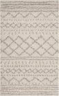 SAFAVIEH Arizona Shag Collection Accent Rug - 2'6" x 4', Ivory & Beige, Moroccan Design, Non-Shedding & Easy Care, 1.6-inch Thick Ideal for High Traffic Areas in Foyer, Living Room, Bedroom (ASG741A)