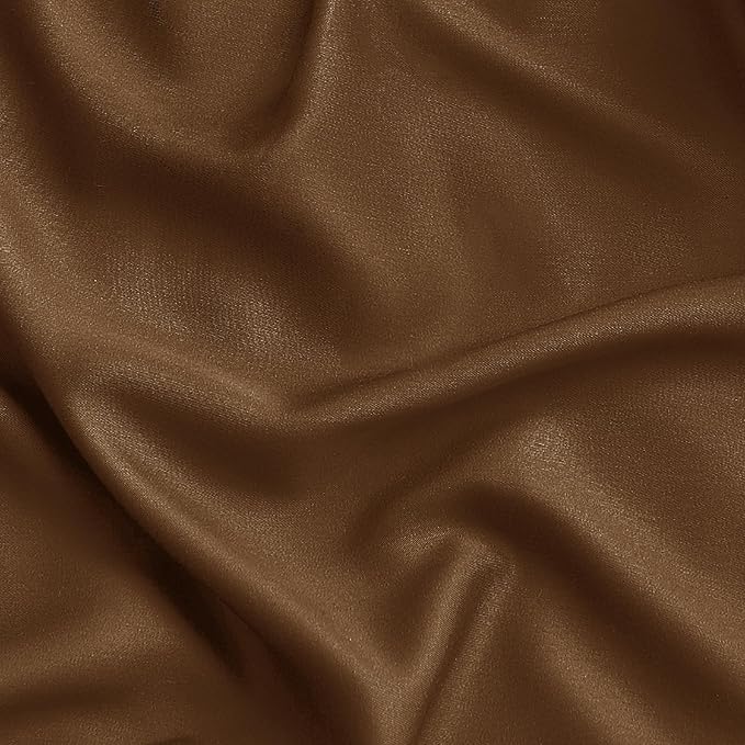 Bedsure Full Size Bed Sheets, Cooling Sheets, Rayon Derived from Bamboo, Breathable & Soft, Deep Pocket Up to 16 Inches, Hotel Luxury Silky Bedding for Hot Sleepers, Brown