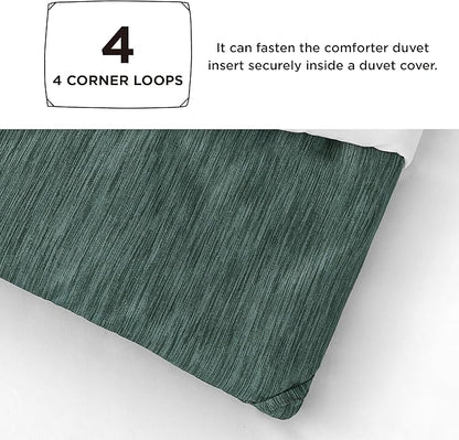 Bedsure Full Comforter Set - Emerald Green Soft Bedding for All Seasons, Cationic Dyed Bed Set, 3 Pieces, 1 Full Size Comforter (82"x86") and 2 Pillow Shams (20"x26"+2")