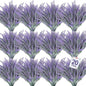 TURNMEON 20 Bundles Artificial Lavender Flowers for Outdoors, UV Resistant Fake Plants Artificial Plastic Faux Plants for Home Window Box Planter Porch Gardens Cemetery Summer Decor(Gray Purple)