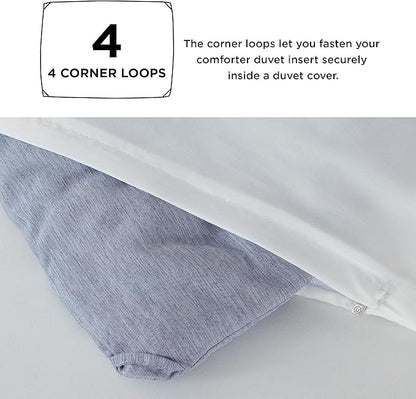 Bedsure King Size Comforter Set - Navy Blue Soft Bedding for All Seasons, Cationic Dyed Bed Set, 3 Pieces, 1 King Size Comforter (104"x90") and 2 Pillow Shams (20"x36"+2")