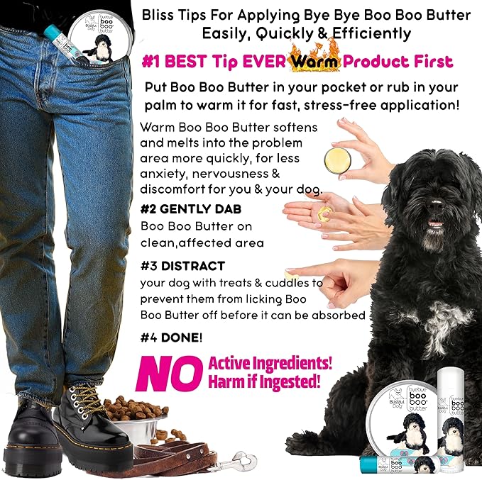 The Blissful Dog Portuguese Water Dog Boo Boo Butter, 16 oz.-Mewly Pet
