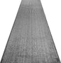 Custom Cut Non-Slip Hallway Runner Rug – 31" Wide, Modern Stripe Grey, 8 Ft Long