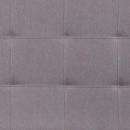 Flash Furniture Bedford Tufted Upholstered Twin Size Headboard in Light Gray Fabric