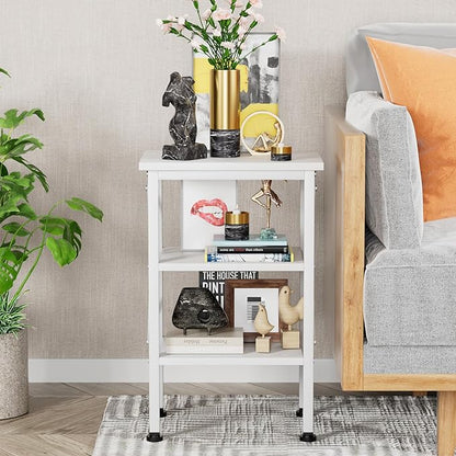 VECELO Modern Nightstands X-Design Side End Table Night Stand with Storage Shelf for Bedroom,Living Room