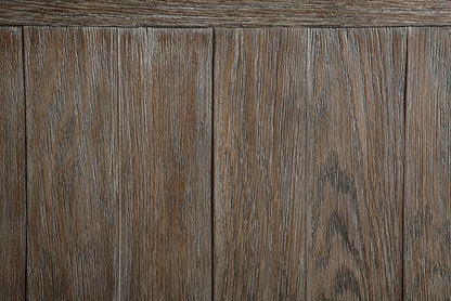 Signature Design by Ashley Tyler Creek Rustic Chair Side End Table with Pull-Out Tray & USB Ports, Brown