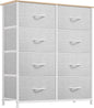 YITAHOME Dresser for Bedroom, Fabric Dresser with 8 Drawers, Storage Tower Unit, Chest of Drawers for Living Room, Hallway, Closets