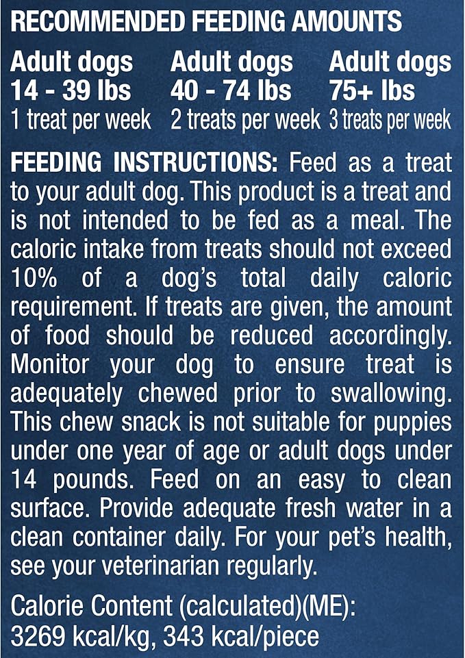 Purina Busy Bone Made in USA Facilities, Long Lasting Small/Medium Breed Adult Dog Chews, Peanut Butter Flavor - 10 ct. Pouch (Pack of 2)-Mewly Pet