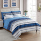 Sweet Home Collection 7 Piece Comforter Set Bag Solid Color All Season Soft Down Alternative Blanket & Luxurious Microfiber Bed Sheets, Mediterranean, Queen