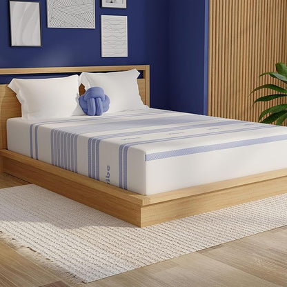 Vibe Gel Memory Foam Mattress, Fiberglass Free 10-Inch CertiPUR-US Certified Bed-in-a-Box, Twin XL, White