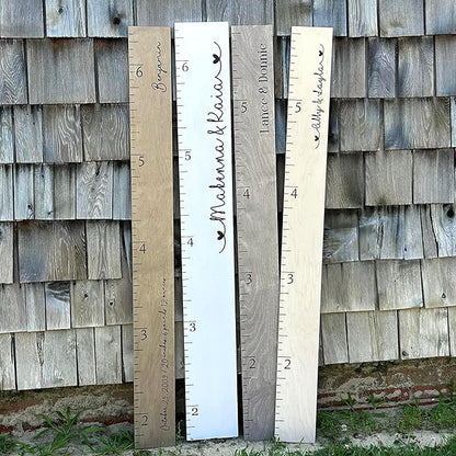 HEADWATERS STUDIO Personalized Growth Chart for Wall - Kids Height Ruler, Wooden Growth Chart for Kids, Wall Ruler for Kids Height Measurement and Height Growth Chart for Home - Kids Sizing Chart