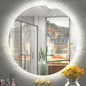 36 Inch Round LED Mirror, Backlit Bathroom Mirror with Lighted, Large Circle Vanity for Wall, Dimmable, Built-in Defoggers, 3000K/4500K/6000K