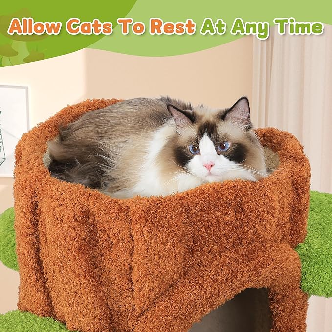 Luxury Cat Tree Tower for Indoor Cats,88.6" Tall Cat Tree,Multi-Level Furniture Activity Center with Scratching Posts Stand House Condo Funny Toys Kittens Pet Play House-Mewly Pet
