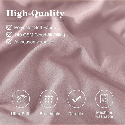 Monbix King Size Comforter Set - 7 Pieces Bed in a Bag King, Zephyr Bedding Sets with Comforter, All Seasons Down Alternative Comforter Bed Set with Sheets, Pillowcases & Shams