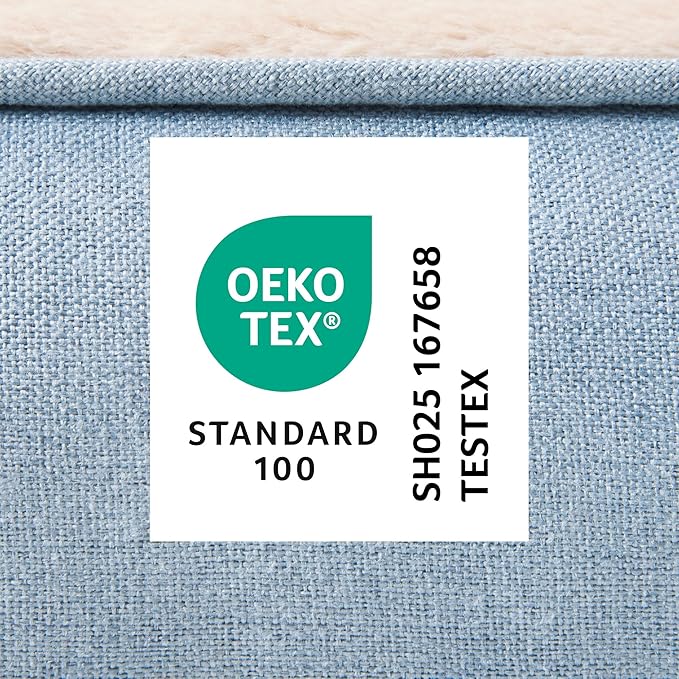 TOWN & COUNTRY EVERYDAY CuddleTown Comfy Solid Bolster Sofa Pet Bed, Supportive & Calming Egg Crate Foam, Non-Slip Bottom, Machine Washable Cover, Blue, Medium 28"x23"x8"-Mewly Pet