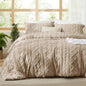 Bedsure Tufted Boho Comforter Set Twin Size - Khaki Boho Bed Set, GentleSoft™ 2 Pieces Farmhouse Shabby Chic Embroidery Bedding, Gifts for Woman, Soft Jacquard Twin Comforter for All Seasons
