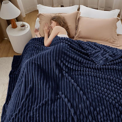 Bedsure GentleSoft Blue California King Size Blanket for Couch - Cozy Soft Blankets for Women, Cute Small Fleece Throws for Girls, Birthday Gifts for Women, 102x96 Inches