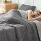 Bedsure King Comforter Set - Cooling and Warm Bed Set, Light Grey Reversible Bedding for All Season, 3 Pieces, 1 King Size Comforter (102"x90") and 2 Pillow Cases (20"x36")
