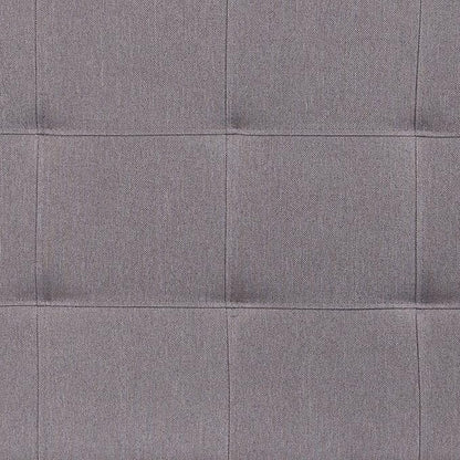 Flash Furniture Bedford Tufted Upholstered Full Size Headboard in Light Gray Fabric