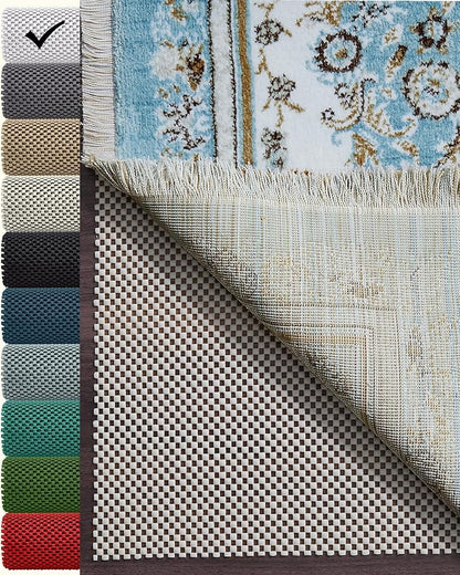 Veken Non Slip Rug Pad Gripper 8 x 10 Feet Extra Thick Pads for Any Hard Surface Floors, Keep Your Rugs Safe and in Place, Under Carpet Anti Skid Mat