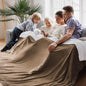 Bedsure GentleSoft Sherpa Fleece Oversized Cal King Blankets for Bed - Thick and Warm Throw for Women and Men, Soft Fuzzy Plush Large Blanket for Winter, Camel, 112x98 Inches