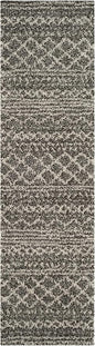 SAFAVIEH Arizona Shag Collection Runner - 2'6" x 14', Brown & Ivory, Moroccan Design, Non-Shedding & Easy Care, 1.6-inch Thick, Ideal for The Living Room, Dining, Bedroom (ASG741B)