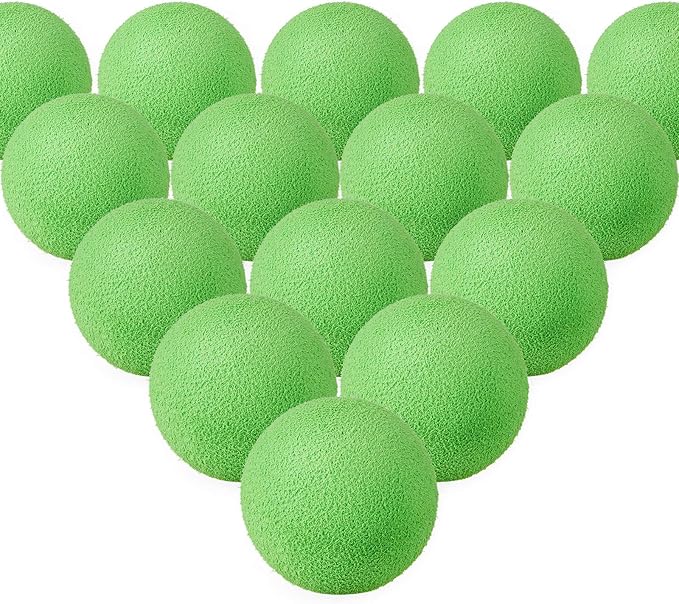 Frienda 24 Pieces Refill Balls Soft Green Foam Balls Refills Approx 1. 1 Inch in Diameter, Soft Small Light Cat Ball Toys-Mewly Pet