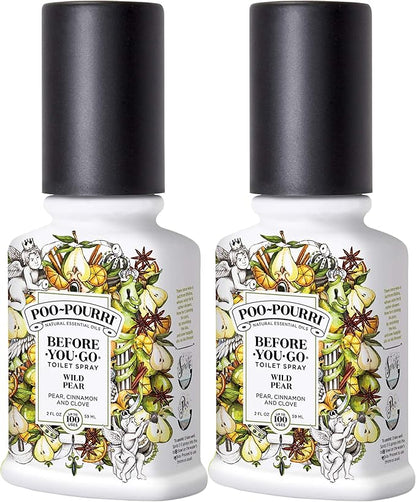 Poo-Pourri Before You Go Toilet Spray Wild Pear 2 Oz, 2 Pack