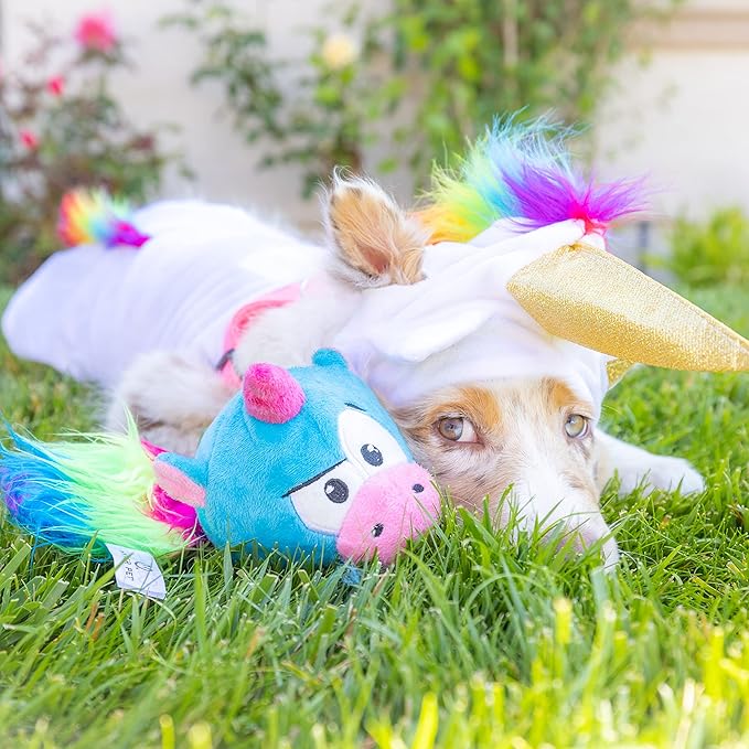 Hyper Pet Doggie Pal Unicorn Interactive Plush Dog Toys (Wiggles, Vibrates, and Barks – Dog Toys for Boredom and Stimulating Play)-Mewly Pet