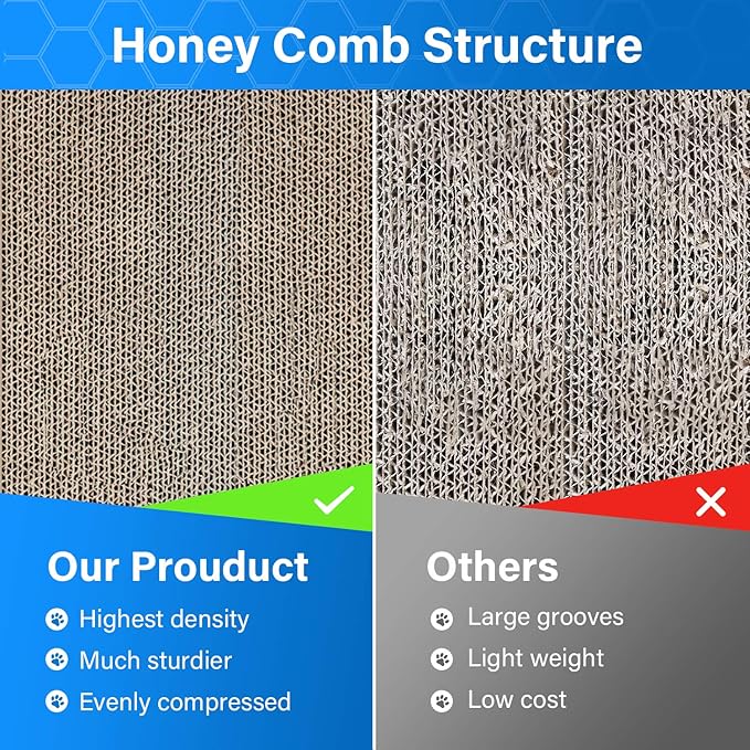 Cat Scratcher Post Board, Mount Fuji Shape Cat Scratching Lounge Bed, Durable Pad Prevents Furniture Damage-Mewly Pet