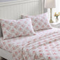 Laura Ashley - Flannel Sheets Twin Size, Anti-Pilling & Wrinkle Resistant Cotton, Touchably Soft for All-Season Comfort - Bed Sheets with Matching Pillowcase & Fitted Sheet (Lisalee Pink)