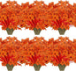 20 Bundles Artificial Fall Flowers No Fade Faux Autumn Plants Fake Flowers No Fade Faux Plastic Plants Thanksgiving Harvest Decoration (Fall Red)