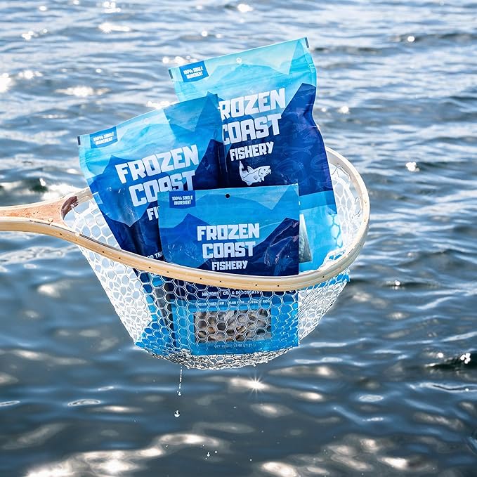 Frozen Coast Capelin Cat & Dog Treats- Single-Ingredient, All-Natural, High-Protein, Omega-3s, Fish Snacks (3 oz Bag)-Mewly Pet