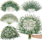 Serwalin 200 Pcs Mixed Artificial Eucalyptus Stems，Babys Breath Artificial Flowers Bulk with Artificial Fake Greenery Stems for Wedding DIY Bouquets Floral Arrangement Home Decor