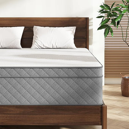 Swbvs Full Mattress, 12 Inch Full Size Mattresses, Memory Foam & Pocket Spring Hybrid, Firm Feel, Full Bed Mattress, CertiPUR-US Certified, Fiberglass Free