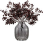 JAKY-Global Silk Babys Breath Artificial Flowers Bulk Blackish Red 6pcs Faux Fall Flowers for Vase Home Kitchen Indoor Bouquet Floral Arrangement Table Centerpieces Farmhouse Decor