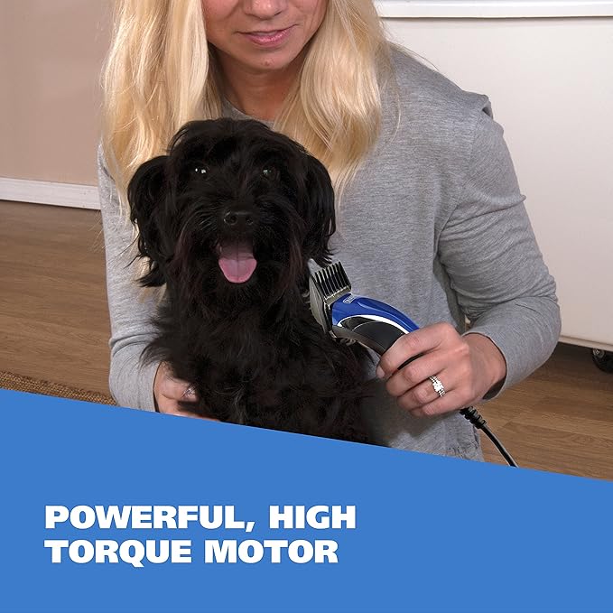 Wahl USA Pro-Grip Pet Grooming Corded Clipper Kit - Clipper for Small to Large Dogs – Electric Dog Clipper for Eyes, Ears, & Paws - Model 9164-Mewly Pet