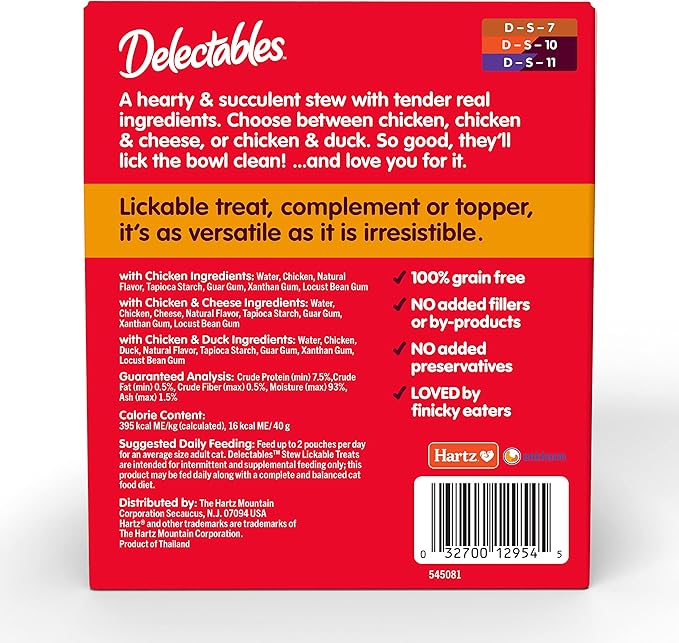 Delectables Non-Seafood Stew Lickable Wet Cat Treats, Variety Pack, 1.4 Ounce (Pack of 12)-Mewly Pet
