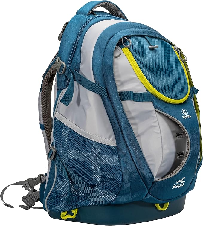Kurgo G-Train - Dog Carrier Backpack for Small Pets - Cat & Dog Backpack for Hiking, Camping or Travel - Waterproof Bottom - Ink Blue-Mewly Pet
