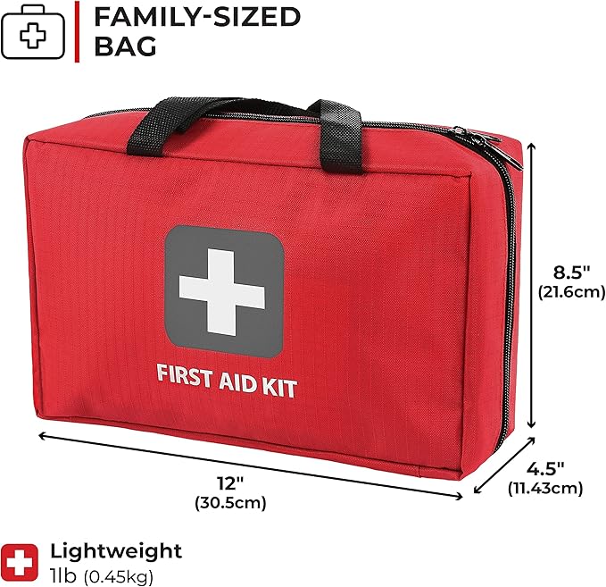 First Aid Kit – 291 Pieces of First Aid Supplies | Hospital Grade Medical Supplies for Emergency and Survival Situations | Ideal for Home, Car, Trucks, Camping, Hiking, Travel, Sports, Pets, Hunting-Mewly Pet