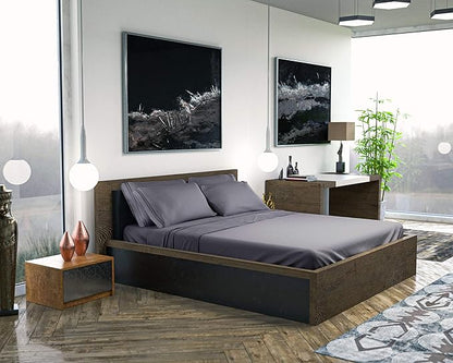 DREAMCARE King Size Sheets Set – 6 pcs Cooling Bed Sheets – up to 21” Deep Pocket King Sheet Set - 2500 Supreme Collection – Extra Soft 100% Brushed Microfiber Hotel Luxury with Side Pocket - Gray
