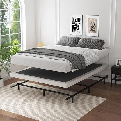 Low Profile Box Spring Queen - 3 Inch Box Spring Queen Heavy Duty Bed Foundation Metal Bed Base Easy Assembly