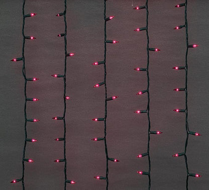 Brite Star 100 Count Mini String Christmas Lights, Red - 22 feet Indoor/Outdoor Christmas Tree Lights with Green Wire